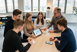 Beispielphoto für pings-Azubicampus, generiert mit KI